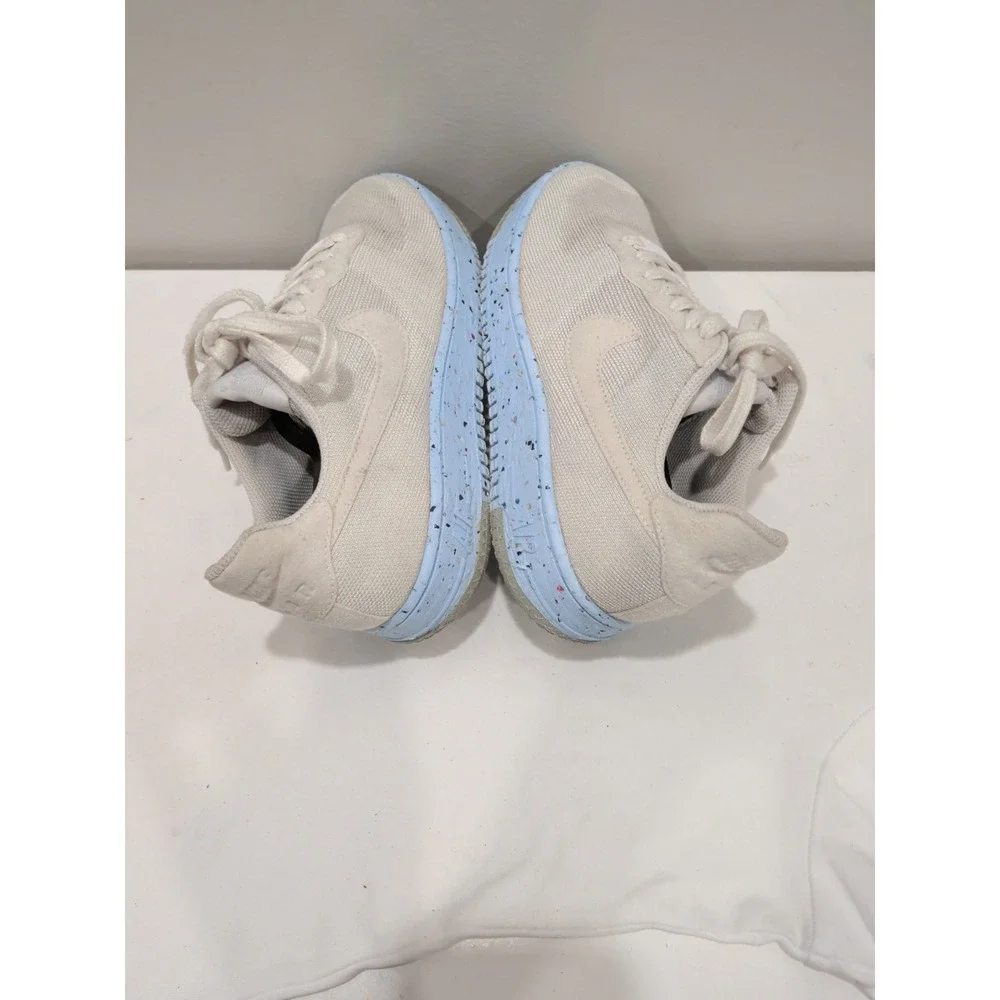 Nike Air Force 1 Crater Flyknit 'Pure Platinum' DC7273-100 Women Sz 8.5
